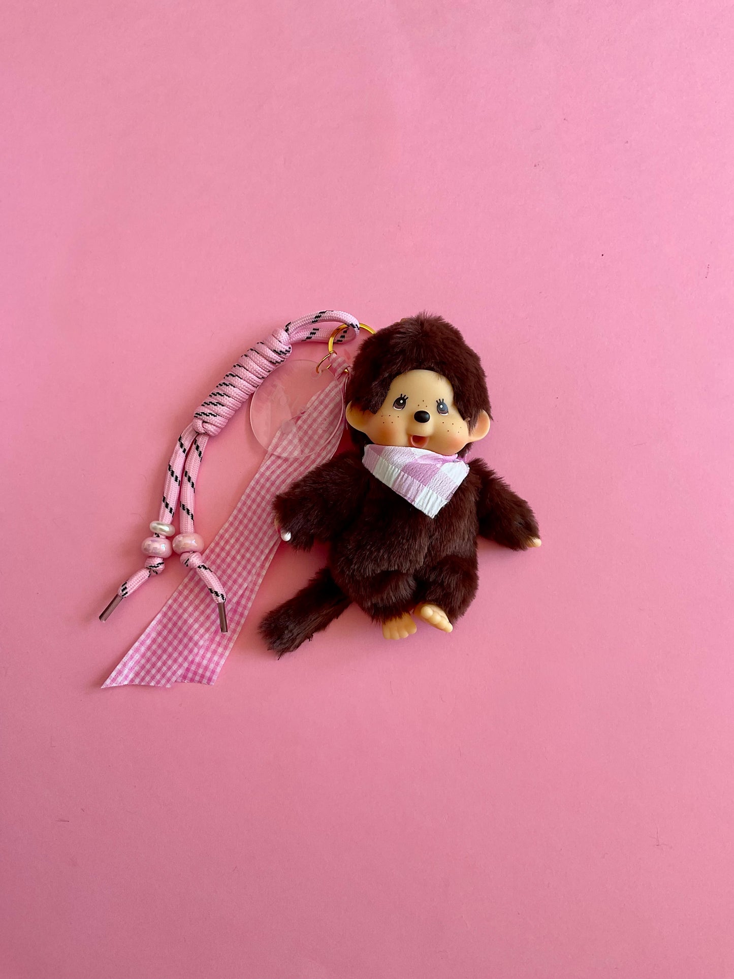 Monchhichi vichy rose