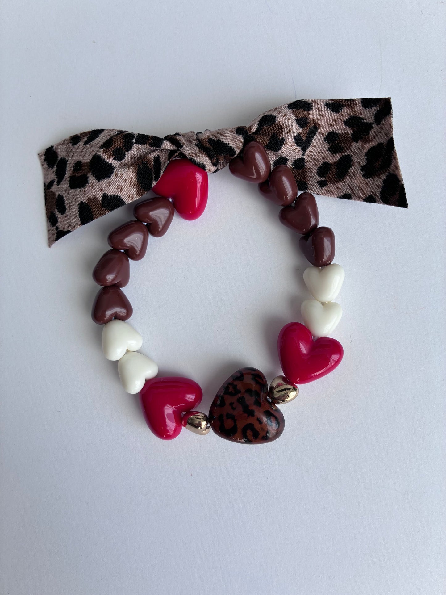 Bracelet léopard rouge
