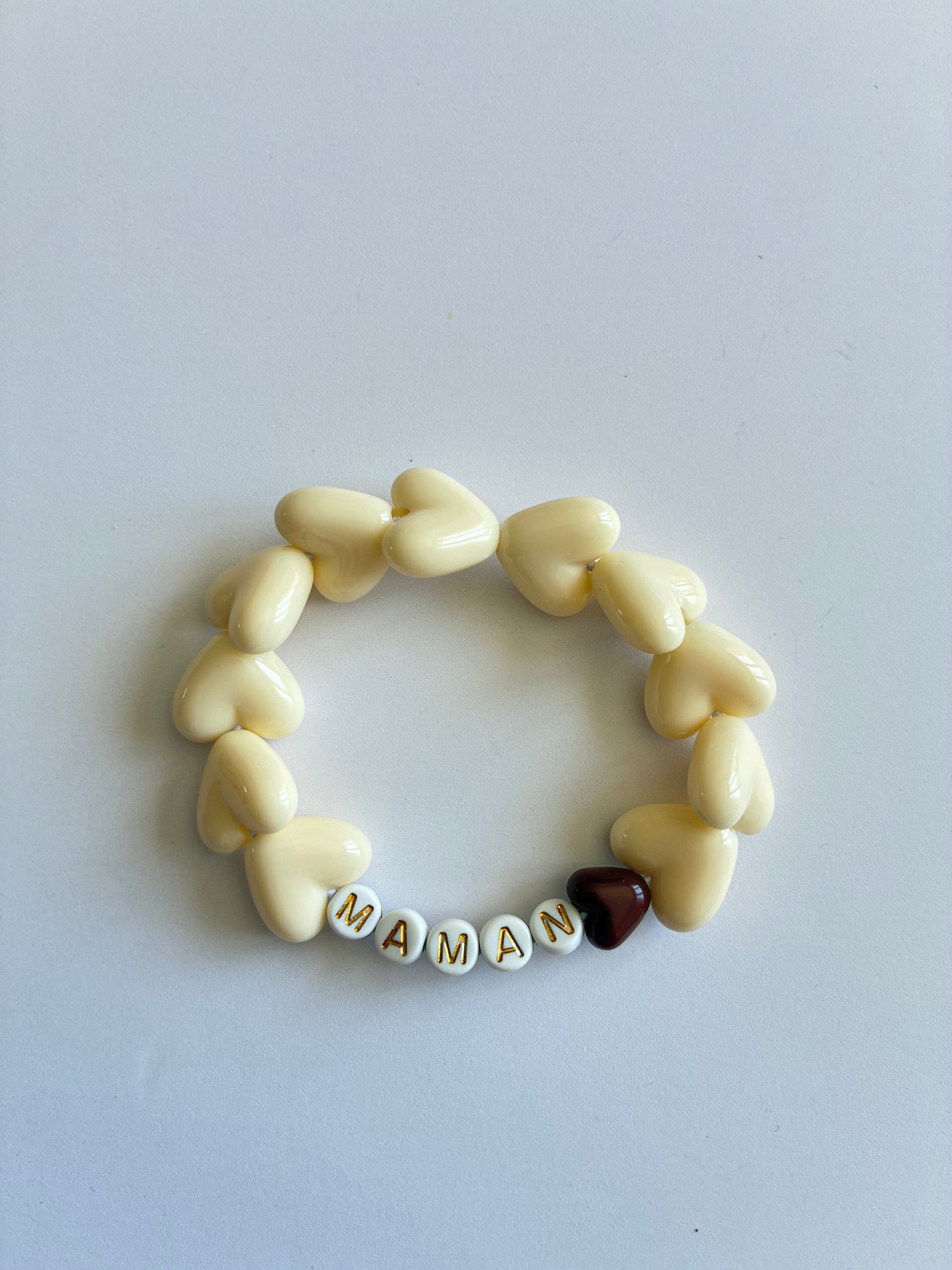 Bracelet MAMAN beige