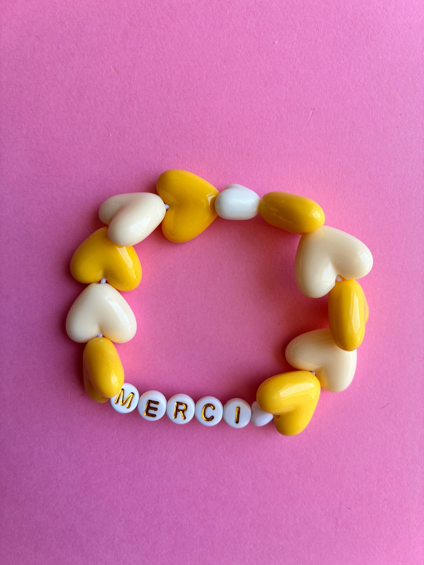 Bracelet Merci Jaune
