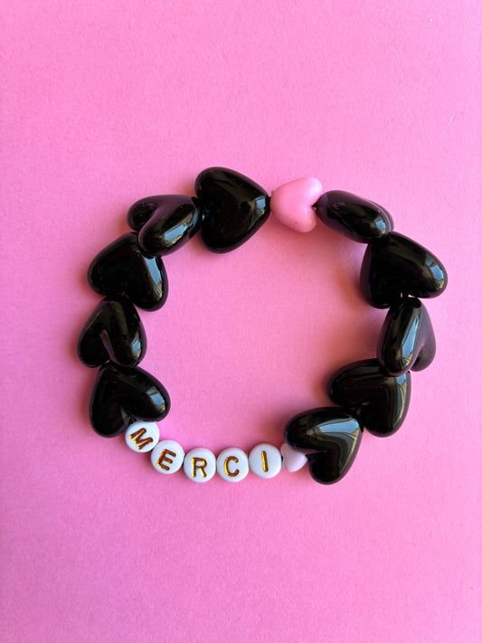 Bracelet Merci noir