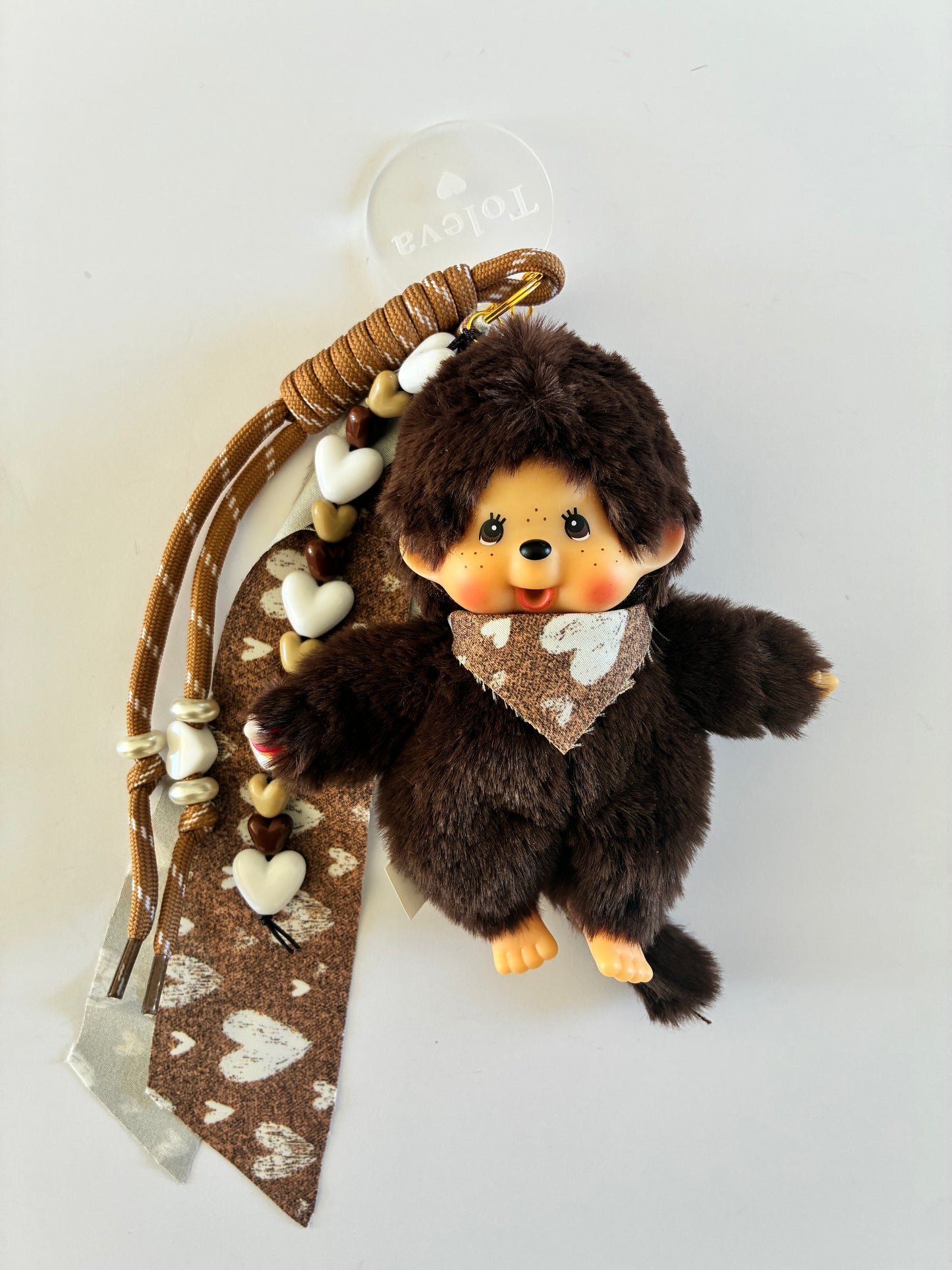 Monchhichi Cœur beige