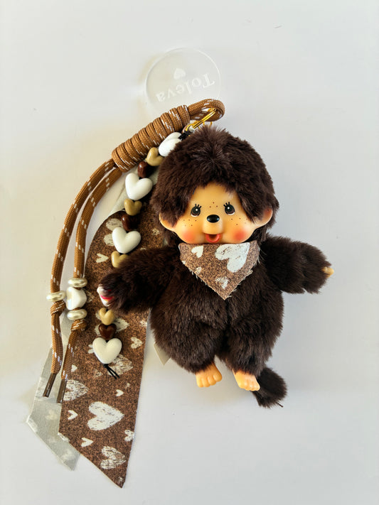 Monchhichi Cœur beige