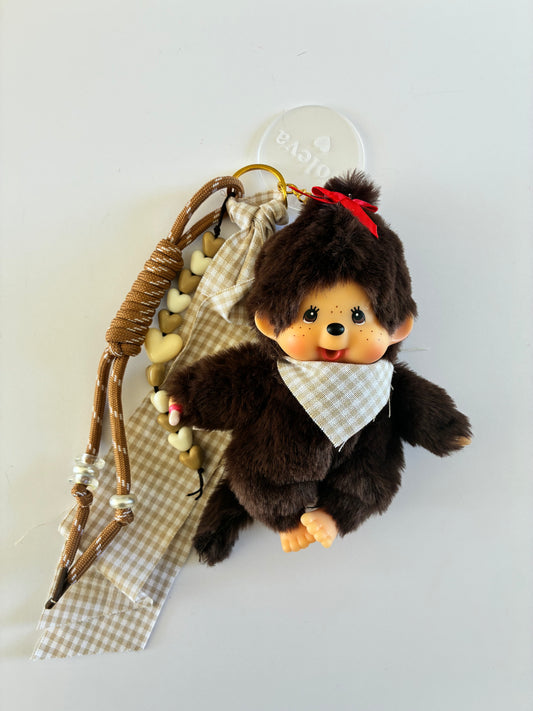 Monchhichi Vichy Beige